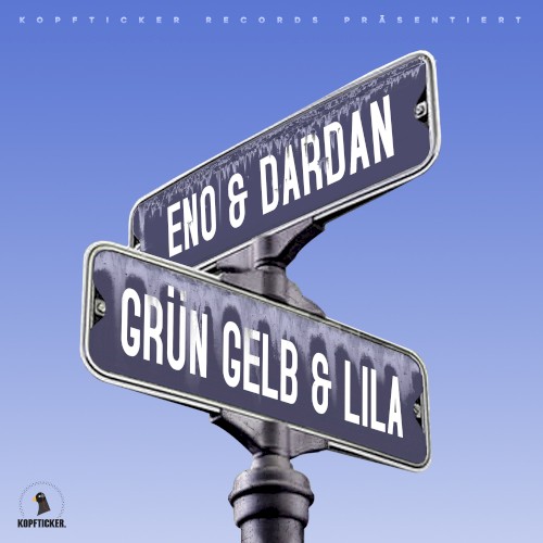 Grün, gelb & lila