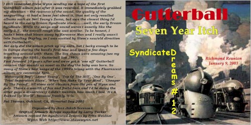 Syndicated Dreams, Volume 12: Seven Year Itch, Have a Nice Day Cafe, Richmond, VA, January 9, 2003