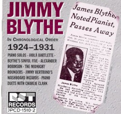 Jimmy Blythe: In Chronological Order 1924-1931