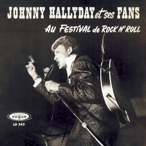 Johnny Hallyday et ses "fans" au festival de rock 'n' roll