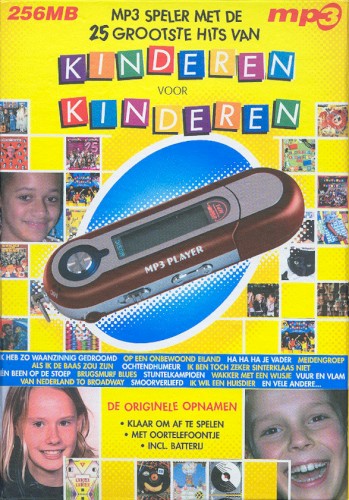 MP3 speler met de 25 grootste hits van Kinderen voor Kinderen