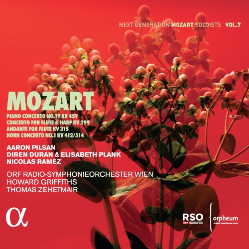 Piano Concerto no. 19, KV 459 / Concerto for Flute & Harp, KV 299 / Andante for Flute, KV 315 / Horn Concerto no. 1, KV 412/514