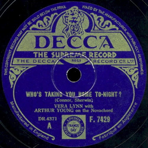 Who's Taking You Home To-Night? / A Little Rain Must Fall