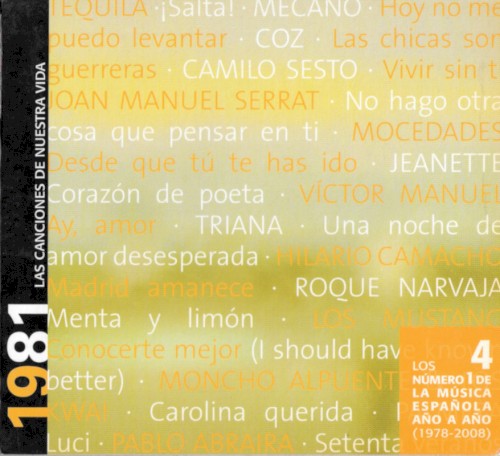 Los número 1 de la música española año a año: 1981