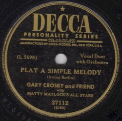 Play a Simple Melody / Sam’s Song (The Happy Tune)