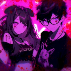 covered in blood