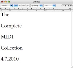 The Complete MIDI Collection 4.7.2010