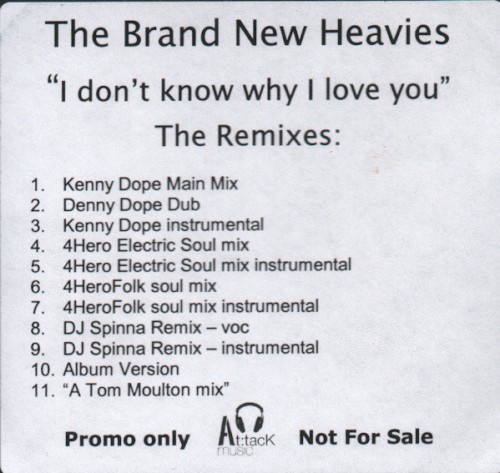 I Don't Know Why (I Love You) - The Remixes