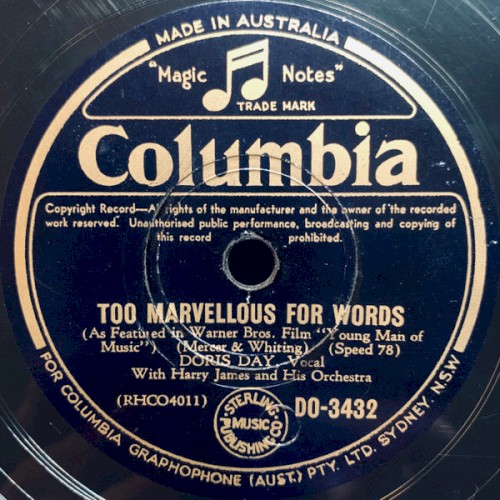 Too Marvellous for Words / With a Song in My Heart