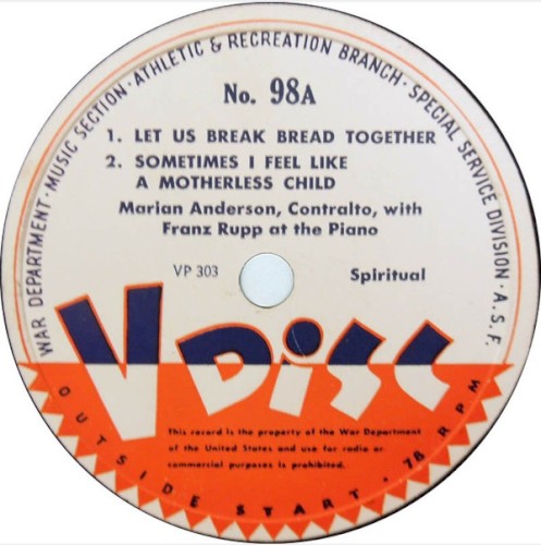 Let Us Break Bread Together / Sometimes I Feel Like a Motherless Child / Ave Maria
