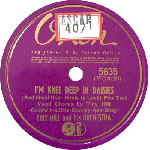 I'm Knee Deep in Dasies (And Head Over Heels in Love) / Five Foot Two, Eyes of Blue