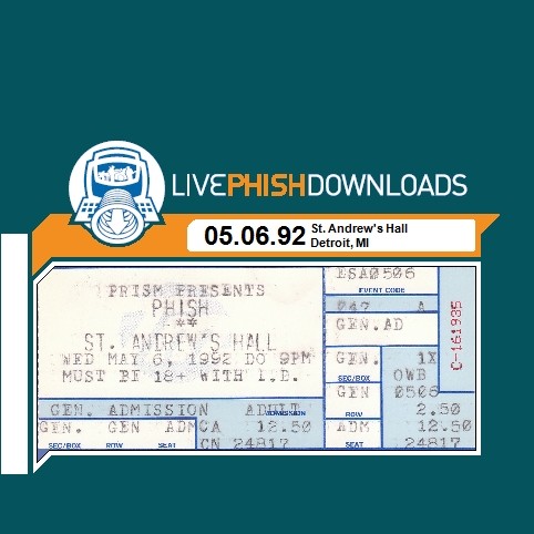 1992-05-06: St. Andrew's Hall, Detroit, MI, USA