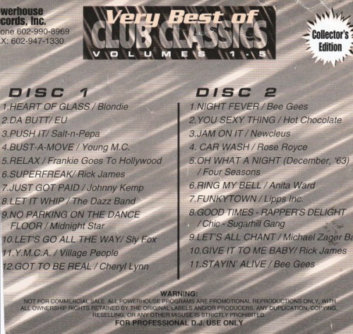 Very Best of Club Classics, Volumes 1-5