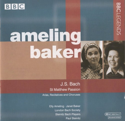 St Matthew Passion: Arias, Recitatives and Choruses