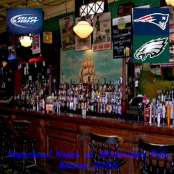 Superbowl Night at MCGinsky's Pub, Boston 2005