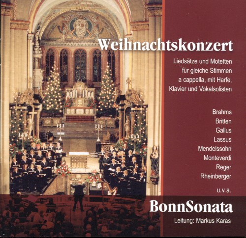 Weihnachtskonzert: Liedsätze und Motetten für gleiche Stimmen a cappella, mit Harfe, Klavier und Vokalsolisten