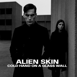 Cold hand on a glass wall