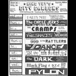 Live at City Gardens – June 26, 1981