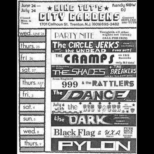 Live at City Gardens – June 26, 1981