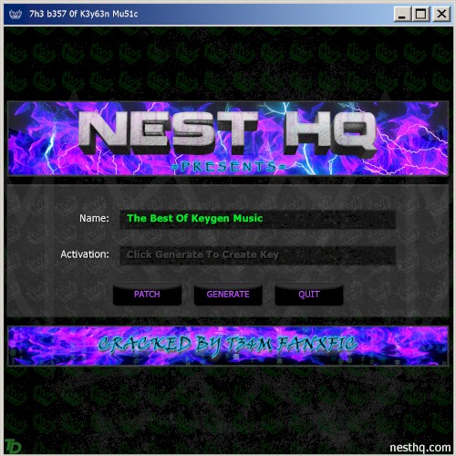 Nest HQ Presents the Best of Keygen Music [Cracked by T34m FanxFic]