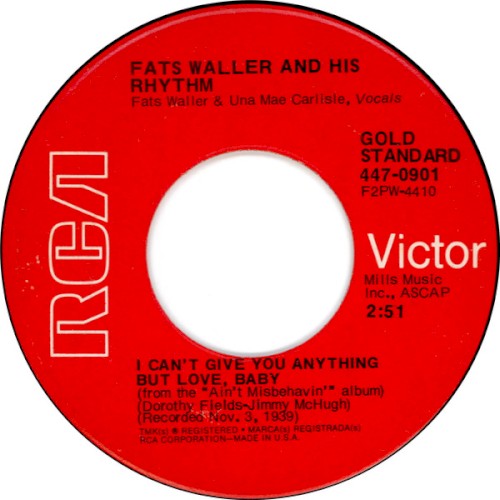I Can't Give You Anything but Love, Baby / (It Will Have to Do) Until the Real Thing Comes Along