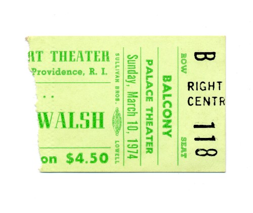 1974‐03‐10 Palace Theatre, Providence, RI
