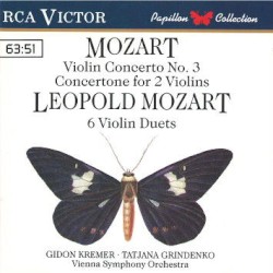 Mozart: Violin Concerto no. 3 / Concertone for 2 Violins / L. Mozart: 6 Violin Duets
