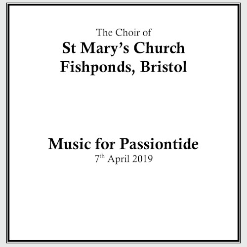 Music for Passiontide 2019