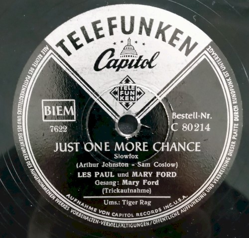 Just One More Chance / Tiger Rag
