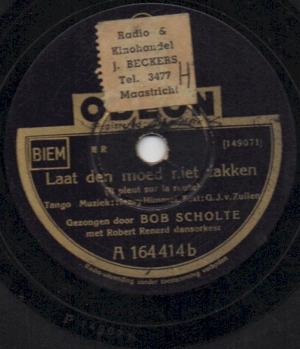 Als jij een tango speelt / Laat den moed niet zakken