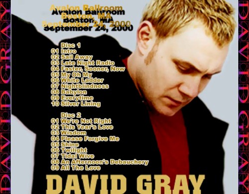 2000-09-24: Avalon Ballroom, Boston, MA, USA