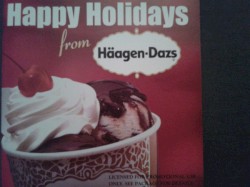 Happy Holidays From Haagen-Dazs