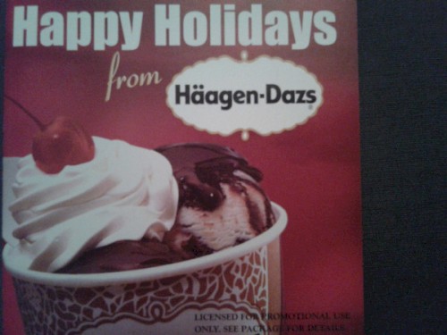 Happy Holidays From Haagen-Dazs