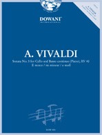 Sonata No. 5 in E minor for Cello and Basso continuo (Piano), RV 40
