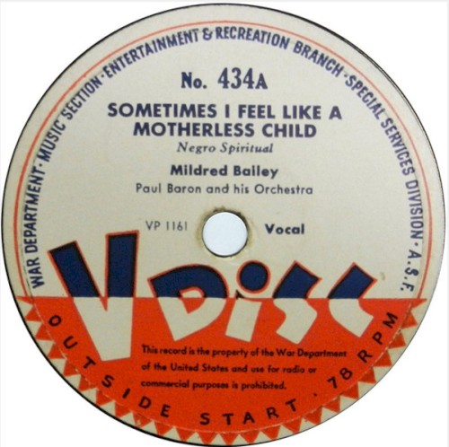 Sometimes I Feel Like a Motherless Child / Lamplighter’s Serenade / The Sunshine of Your Smile