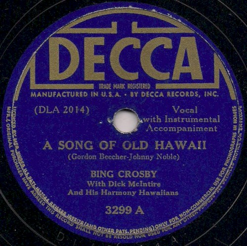A Song of Old Hawaii / Trade Winds