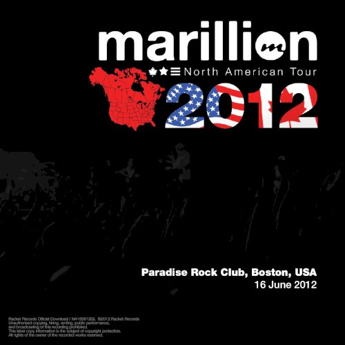 North American Tour 2012: Paradise Rock Club, Boston, USA, 16 June 2012