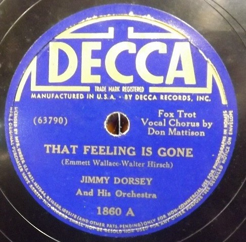 That Feeling Is Gone / John Silver
