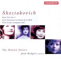 Piano Trio no. 2 / Seven Romances on Verses by A. Blok / Viola Sonata (arranged for cello)