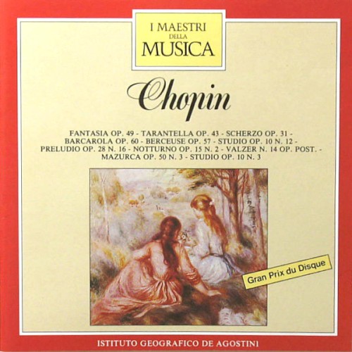 Fantasia Op. 49 - Tarantella Op. 43 - Scherzo Op. 31 - Barcarola Op. 60 - Berceuse Op. 57 - Studio Op. 10 N. 12 - Preludio Op. 28 N. 16 - Notturno Op. 15 N. 2 - Valzer N. 14 Op. Post. - Mazurca Op. 50 N. 3 - Studio Op. 10 N. 3