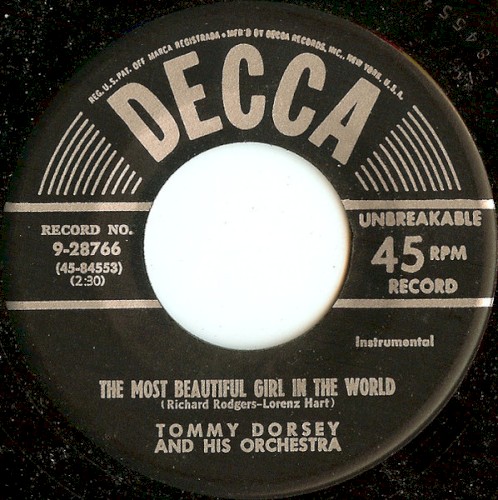 The Most Beautiful Girl in the World / One Kiss