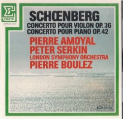 Concerto pour violon, op. 36 / Concerto pour piano, op. 42