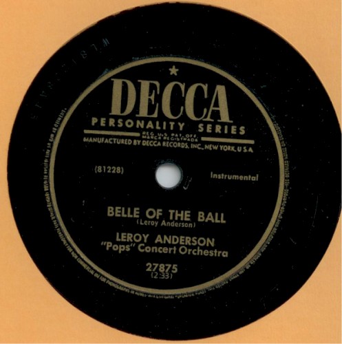 Belle of the Ball / Blue Tango