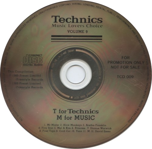 Music Lovers Choice, Volume 9: T for Technics, M for Music