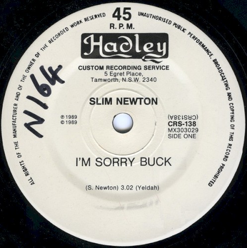 I’m Sorry Buck
