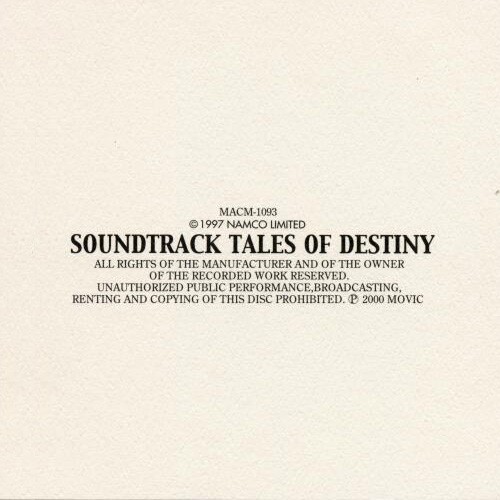 Tales of Destiny Original Soundtrack