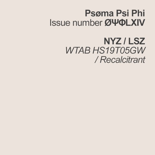WTAB HS19T05GW / Recalcitrant