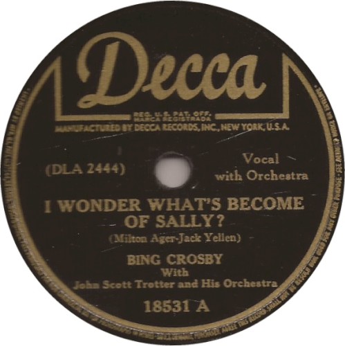 I Wonder What’s Become of Sally? / Darling, je vous aime beaucoup
