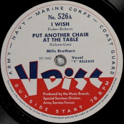 I Wish / Put Another Chair at the Table / Home / Boogie Woogie Bugle Boy