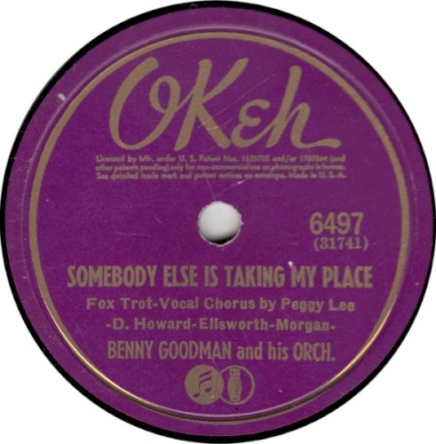 Somebody Else Is Taking My Place / That Did It, Marie